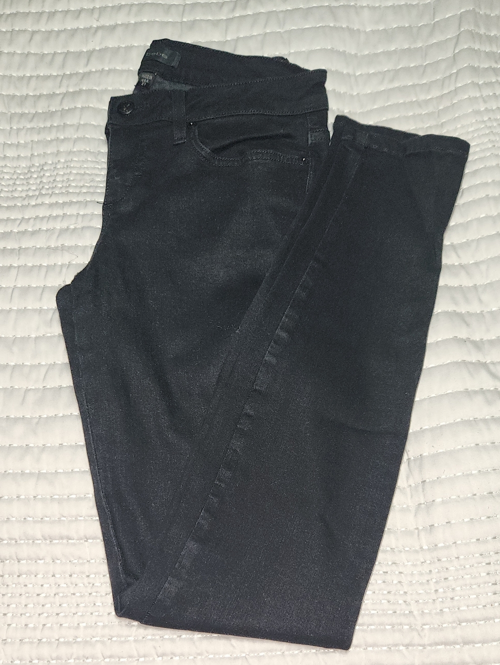 bebe Black Skinny Jeans - Stretch Slim Fit
